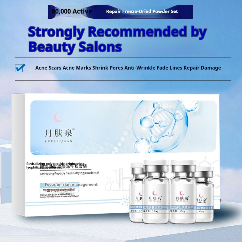 Freeze-dried Powder Kit Repairs Active Peptides To Fade Fine Lines And Acne Marks