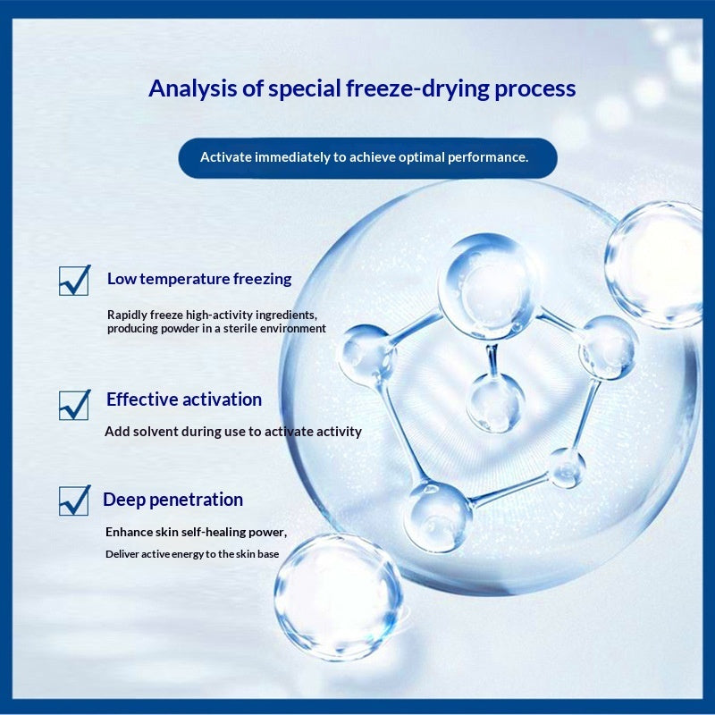 Freeze-dried Powder Kit Repairs Active Peptides To Fade Fine Lines And Acne Marks